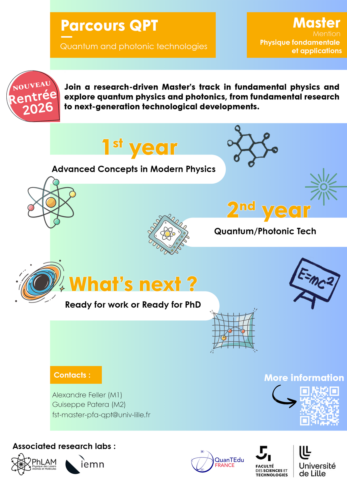 Qtom New Master's program in Quantum and Photonic Technologies launched ...